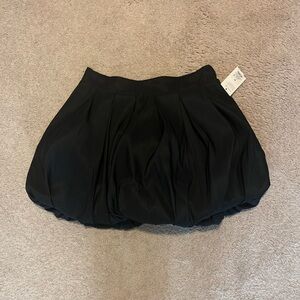Chic Black Bubble Skirt